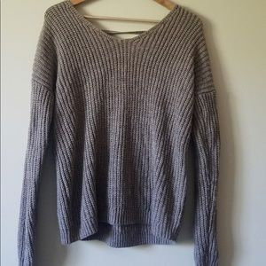 Cross Back Sweater